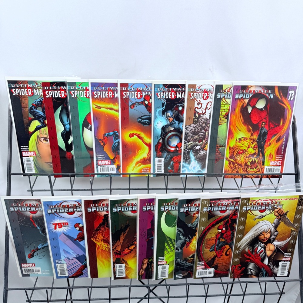 Ultimate Spider-Man 63 65-77 81 83 85 87 lot Hobgoblin Bendis Bagley Marvel